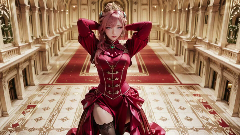 Seraphina Vale: Crimson Throne: Lễ đăng quang lười biếng của nữ hoàng tóc...