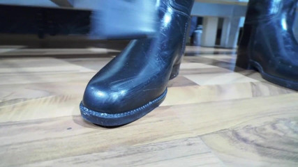 Lady Victoria Valente: Pov Jodhpurs and rubber riding boots: Cum on my boots...
