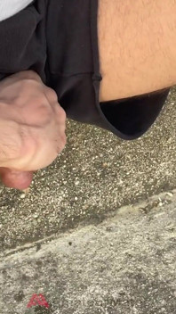 Amateur Straight Boy Lost a Bet He Has to Expose His Cock in the Street and Either Piss or Cum