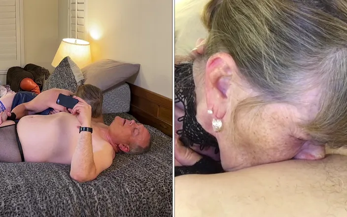 Carmen Angel: 一个梦幻般的奶奶深喉口交和男性乳头吮吸冒险