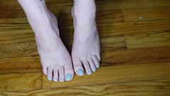 Deanna deadly: Worship My Pedicured Light Blue Toes and Feet