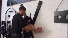 Mega Hot German Babe Tied up and Spanked Before Blowjob