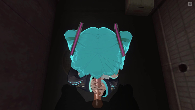 H3DC: 3D hentai POV Hatsune Miku ssie kutasa ciężko, aż cum
