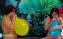 Ziva Fey: Ziva Fey - Ziva和junee口交流行气球挑战