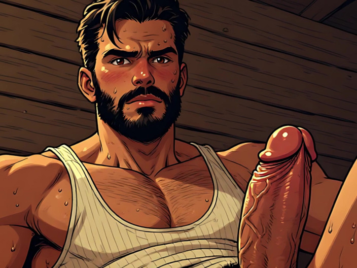 Erotic Man: 자지 아웃 Ai Art