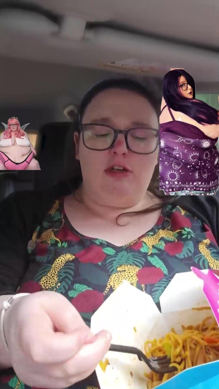 SSBBWLadyBrads: SSBBW Indulges in a Tasty Treat