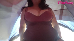 Riderqueen BBW Step Mom Latina Ebony: BBW POV Cowgirl in Tend