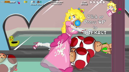 LewdArcade: Mario chybí! - Super Mario parodie porno hra [část 03] Princezna Broskve Gangbang...