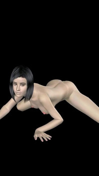 Анімаційне 3d порно - дуже красива дівчина дає різні сексуальні пози