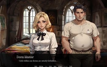College of Mysteria: Boyfriend Jerking off and Watch His Girl Sucking of the Dorm Master They Made Her a Cum Slut – Episode 8