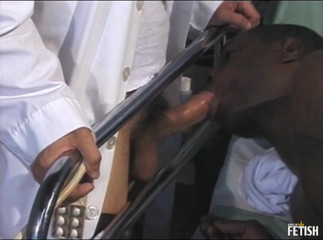 Gay Diaries: Sick black gay gets his ass penetrated by white doctor