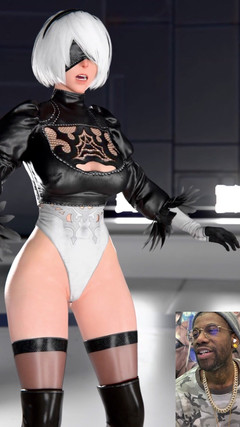 L6RD7BLU3 FUTA: Transgender 2b berkembang pantat tebal gemuk dan zakar transgender dan memancut...