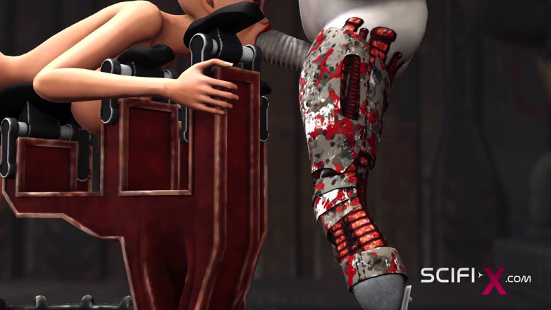 SciFi-X transgender: Super šukací systém a futa sexuální robot v akci