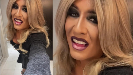 Marina Angelina: Marina, připravování, obrovské dildo a spousta spermatu