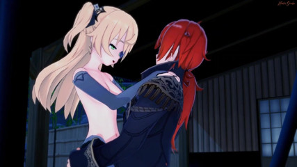 Hentai Smash: Fischl โดนเย็ดยืนติดผนังแล้วแตกคาหีท่าหมา - Genshin Impact Hentai