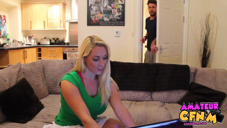 Amateur CFNM: Shy Friend Joins in Double BJ