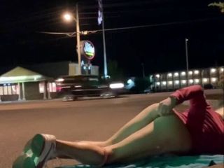Cindie Love: Dzikie ryzykowne na zewnątrz anal dildo seksowny ekshibicjonista maminsynek