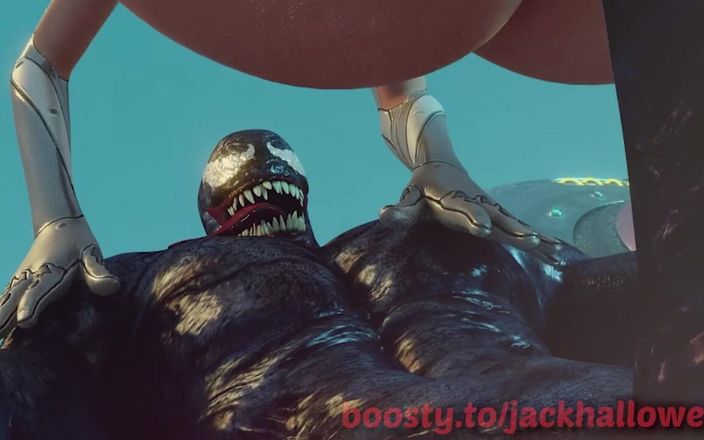 Jackhallowee: Venom fickt hübsche frau mit einem großen schwanz