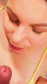 Sucking His Cock to Get Cream on My Face