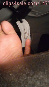 Big Warm Smelly Size 12 on the Dashboard