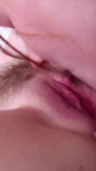 Sensual Flirting Ends with the Naughty Lesbian Showing the Brunette the Beauty of Pussy Eating