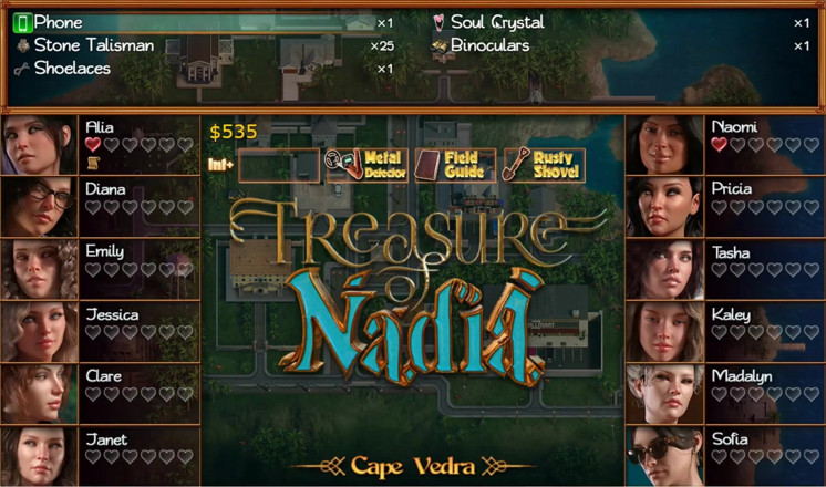 Cumming Gaming: Treasure of Nadia - let's play without comments [PornPlay Hentai game] Ep.8...