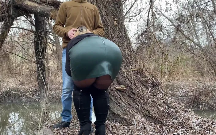 OurFetishLife: Mother-in-law Holds My Dick While I Pee Outdoors
