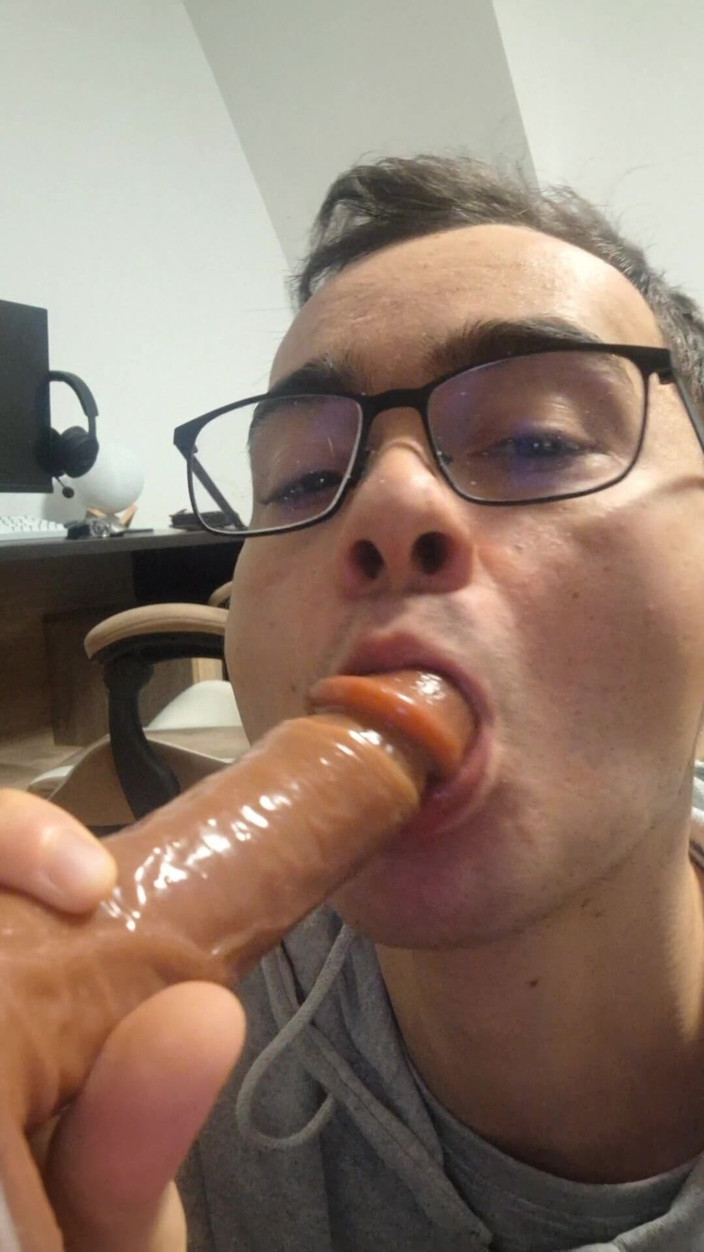 The college boy: College Boy Sucks Stepdaddy's Cock Until He Cums in His...