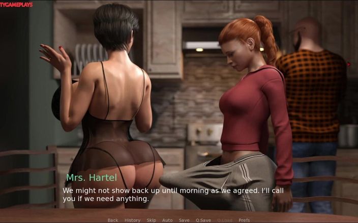 Naughty gameplays trans: Futanari Super Obrovský pták šuká nadrženou milf manželku, velmi sexy super...