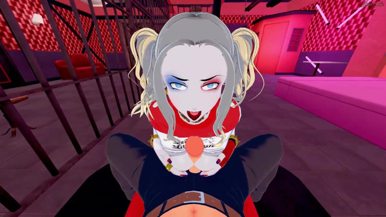 Hentai Smash: You POV fuck Harley Quinn in a sex dungeon, rides...