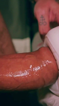 Closeup Asmr Beautiful Big Uncut Cock Fucking Fleshlight and Shooting a Big Cum Load