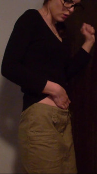 Skinny Teen Full Bladder Desperation Standing and Trying to Pee on the Floor