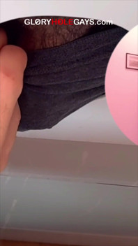 Straight Cock at the Gloryhole - Tongued Until He Cums