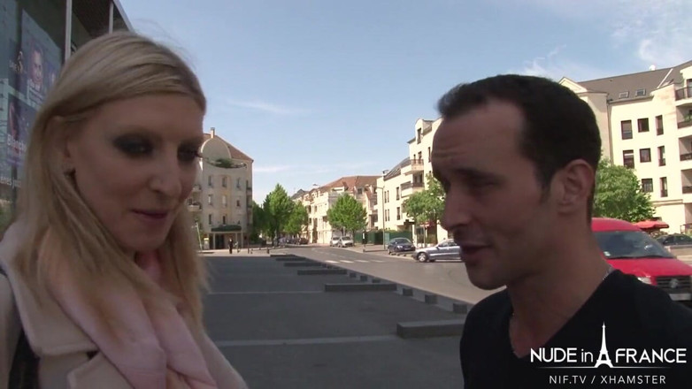 Nude in France: Stunning French blonde sucking outdoor before getting sodomized and facialized...