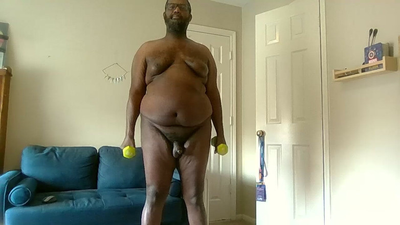 bigblacktxchub: Naked Gay Workout