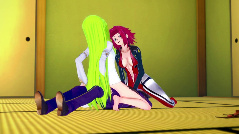 Wraith ward: CC and Kallen have fun with Lelouch : Code Geass Parody