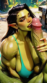 Un'orca femminile adora un enorme cazzo orc - hardcore scopata anale pmv (4k animazione)