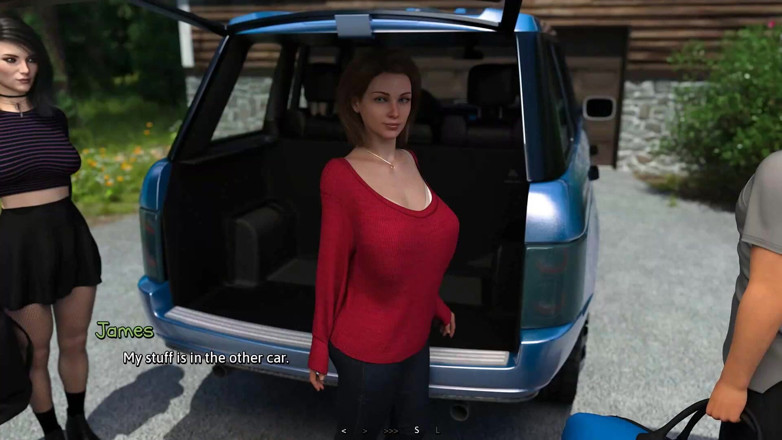 Dirty GamesXxX: Summer heat: heißes sexy college-mädchen auf einem sommer-campus im wald,...