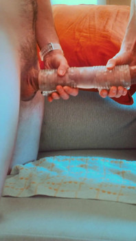 Docking Frotting with Bro Double Cumshot Double Penetrating Sleeve Fuck Toy