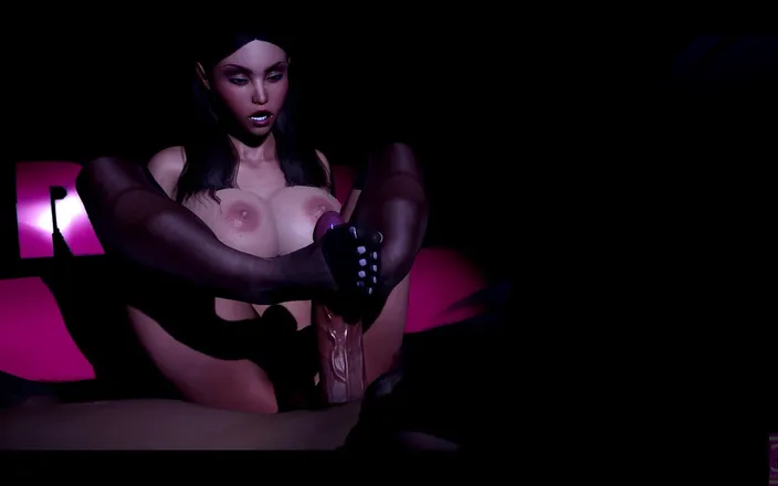 3DHentaiBeauties: Nylon Footjob Session with Hera