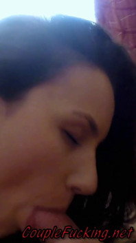 Sexy Teen Sucking Mature Cock and Liking It Very Much
