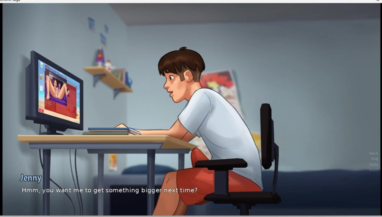 XXX Games Bunk: Summer Time Saga - геймплей - ролевая игра - кам-шоу Jenny