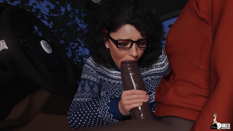 Enter Tranz: College Guy pieprzy swojego profesora Futa w swoim samochodzie.