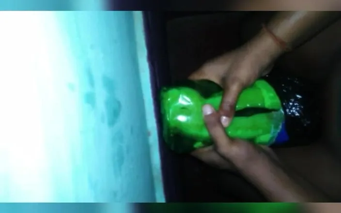 Your's fucking place: Shaving my cock then fucking a DIY flashlight