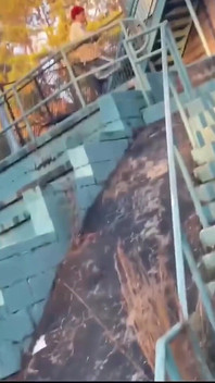 Hladím si ptáka venku a masivní výstřik