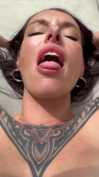 My POV with Brunette Tattoed Babe Parker Skyes