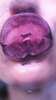Get Lost in the Mesmerizing Gloss of My Phat, Gothic Lips as I Tease and Kiss You Into Submission