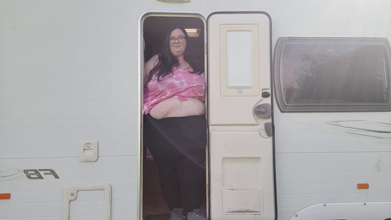 SSBBWLadyBrads: Caravan tiny door part 2