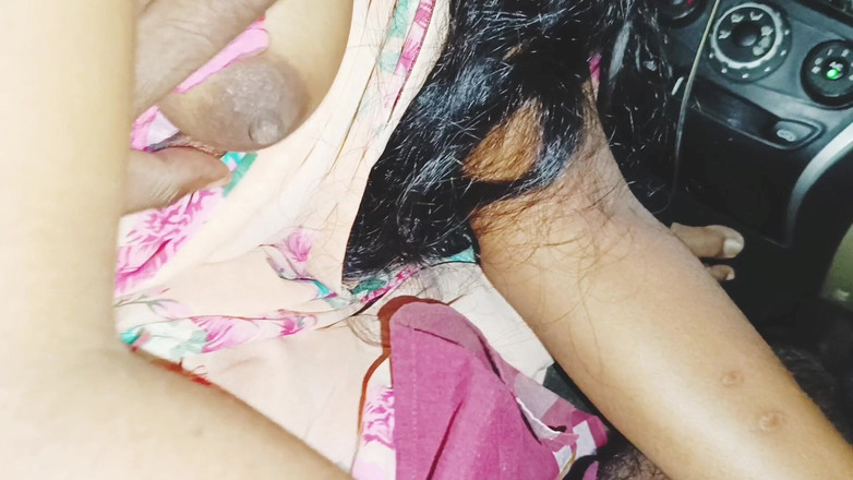 Telugu honey lips: Sex v autě, epizoda -1, část - 4, Telugské špinavé řeči. Hedvábná tetička s přítelem