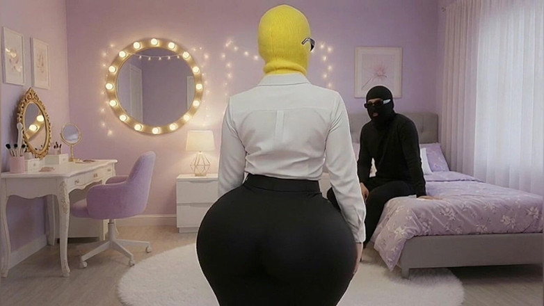 Animate golden: khoobsoorat bari gand vaali sauteli bahan bedroom men matka rahi...
